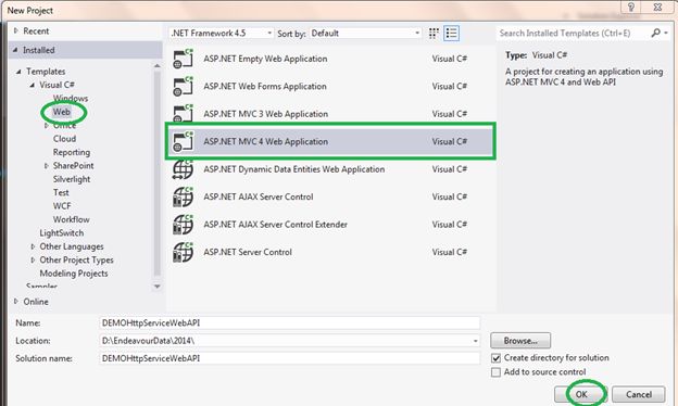 MVC 4 Web Application